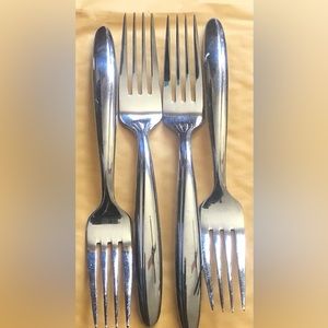 Oneida stainless steel flatware silverware dinner forks set of 4